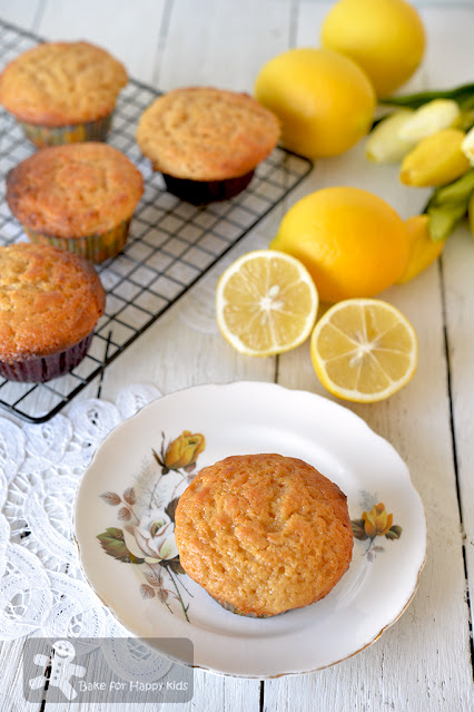 easy mix and bake fuss free lemon honey yogurt muffins no cane sugar less sugar sweet