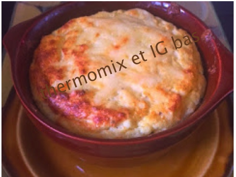 thermomix et IG bas Soufflé au choufleur