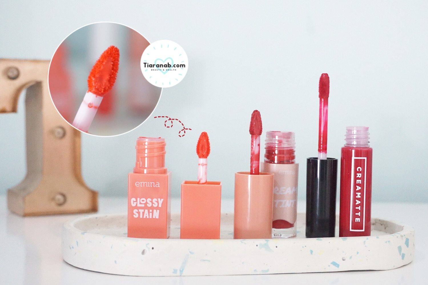 Review Emina Glossy Stain Lip Tint Tiaranab