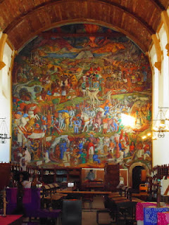 Juan O'Gorman Mural at the Public Library in Patzcuaro