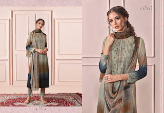 Sarg Rhythm Pashmina Winter Woolen Salwar  Kameez  Wholesale