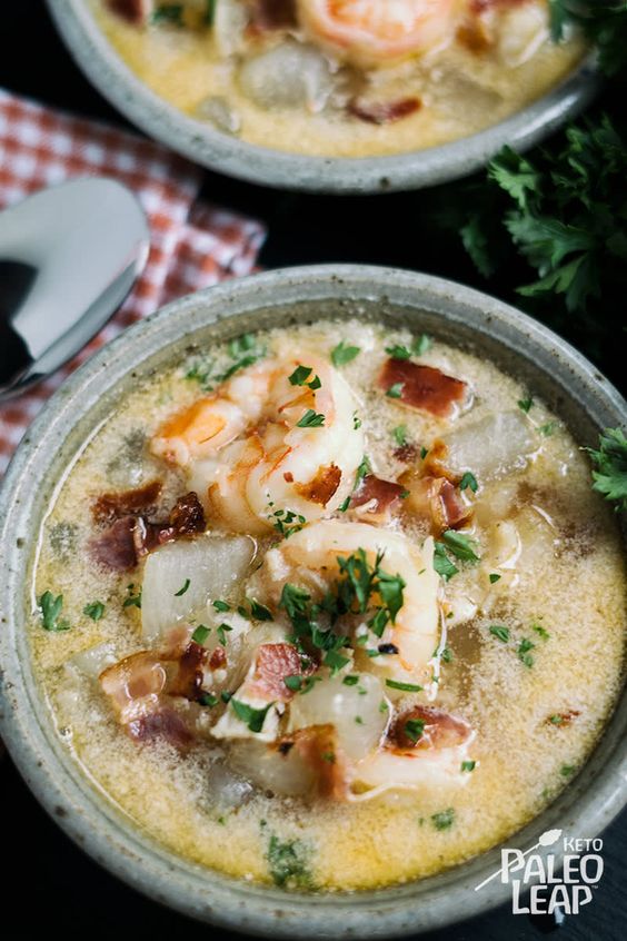 Keto Seafood Chowder Easy Food
