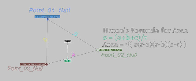 Herons formula for area in softimage