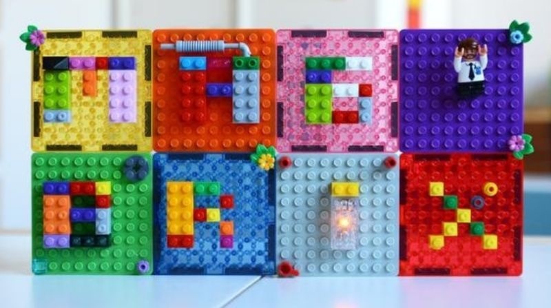 magbrix magnetic tiles with lego