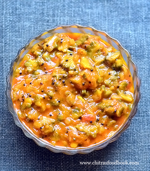 Bitter Gourd Thokku / Pavakkai Thokku Recipe Chitra's Food Book
