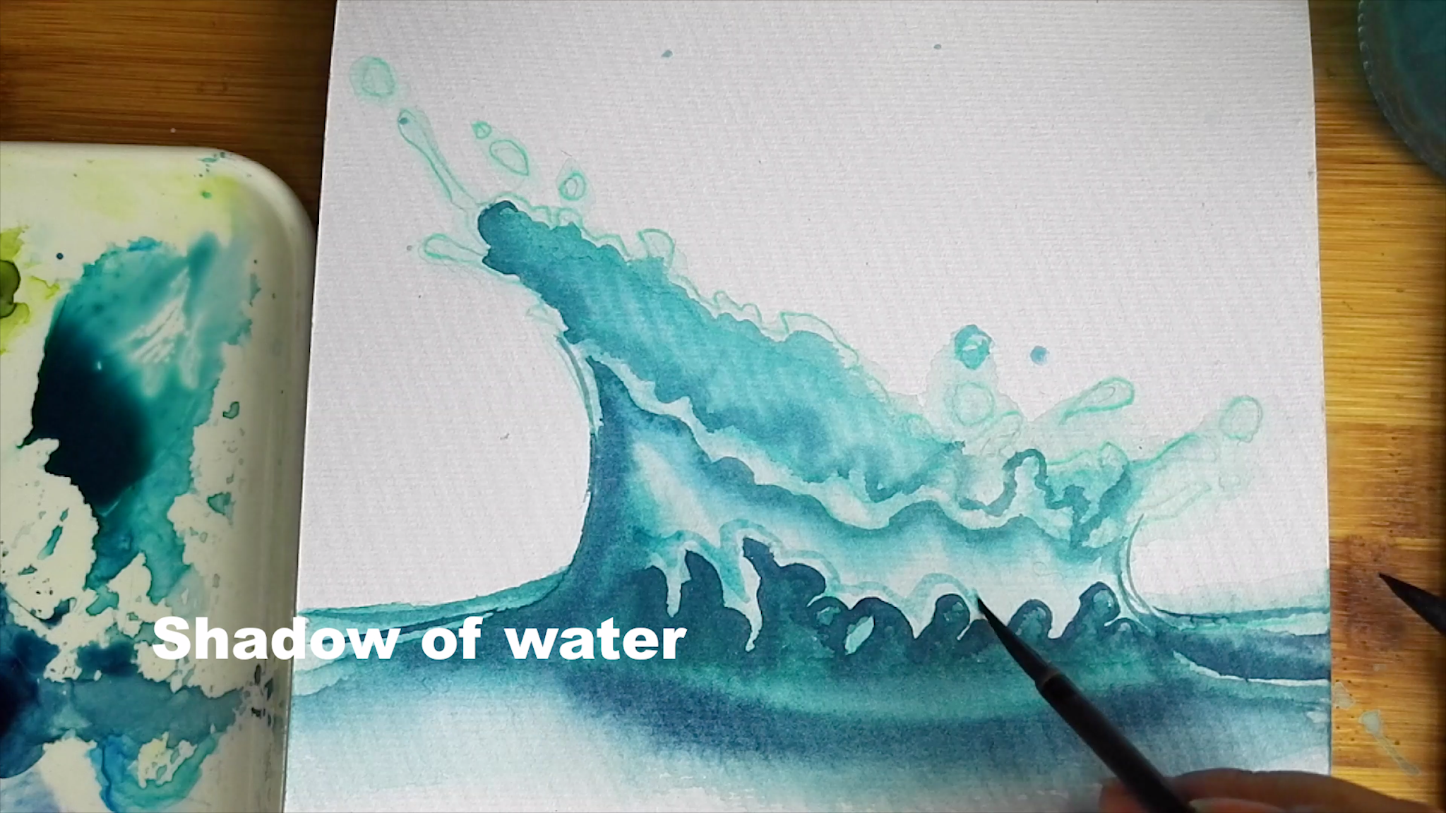 2 ways How to draw Watercolor water step by step tutorial easy for