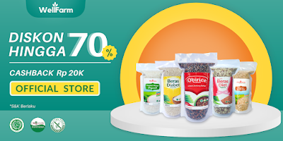 jual beli beras organik di Palembang