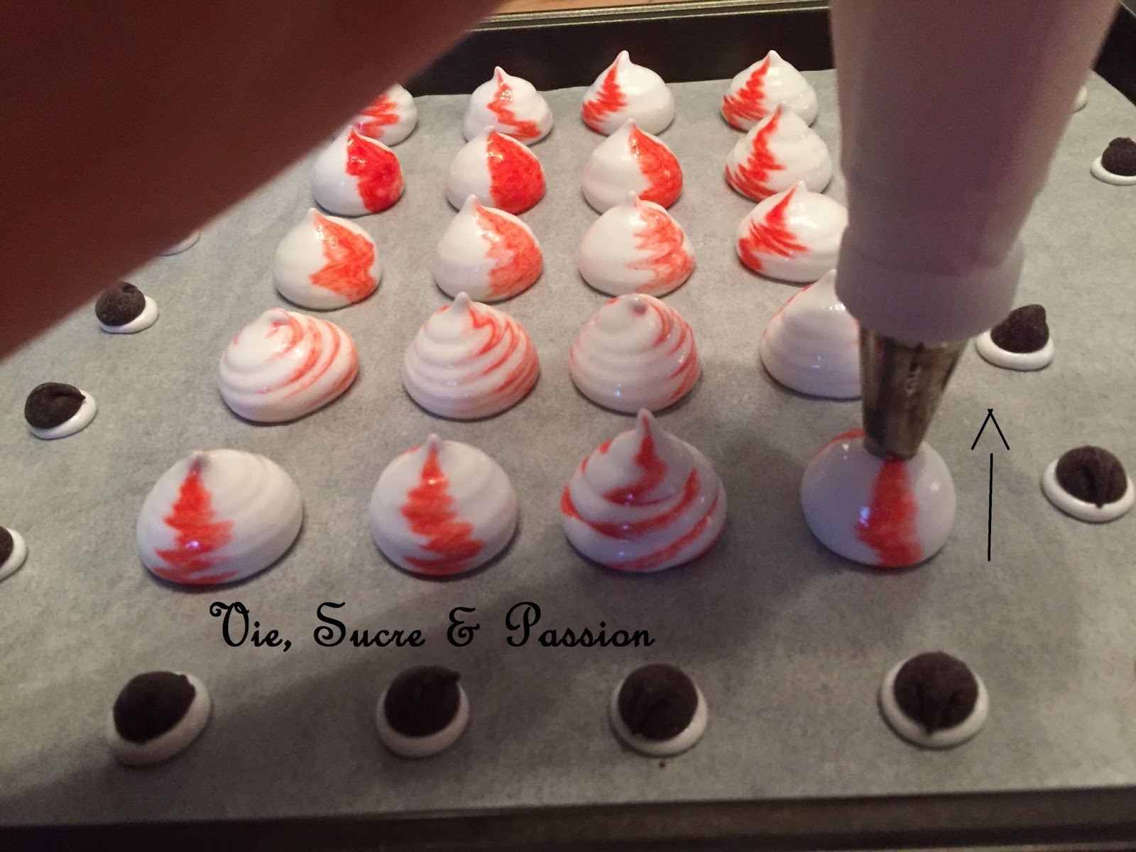 Vie, Sucre & Passion Meringues à la Menthe au centre chocolaté