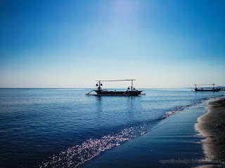 Rural Fising Beach In The Clear Blue Sky Scenery In The Morning At The Village Banjar North Bali Indonesia