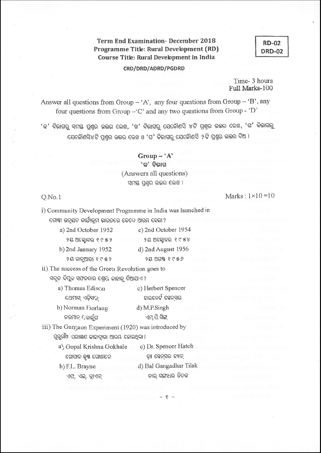 Indicators of rural development image