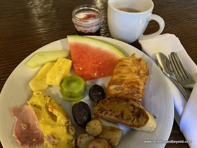 breakfast plate at Kenwood Inn & Spa in Kenwood, California