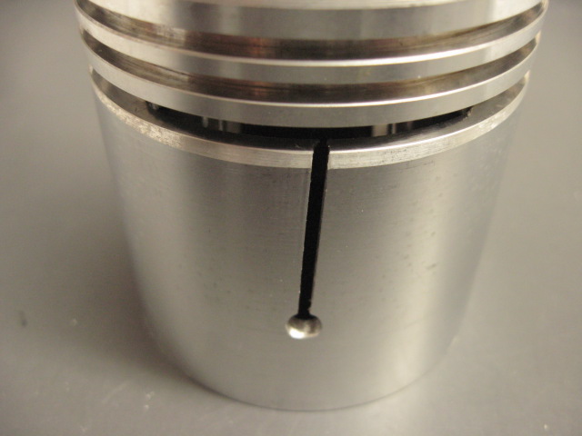 Slots in pistons can be used for a