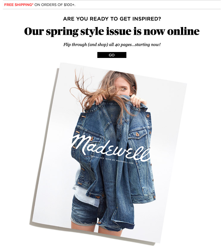 J.Crew Aficionada Madewell Spring 2013 Catalog