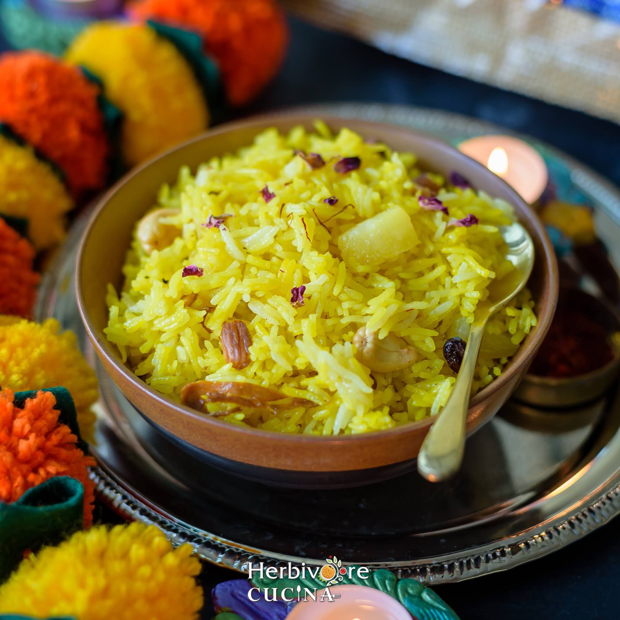 Herbivore Cucina Pineapple Zarda Sweet Rice/ Meethe Chawal