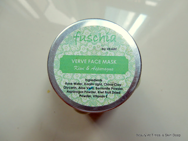 Fuchsia Verve Face Mask with Kiwi and Asparagus