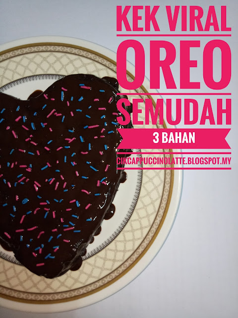 RESEPI : KEK OREO VIRAL KUKUS SEMUDAH TIGA BAHAN 