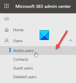 Interfaccia di amministrazione di Microsoft 365