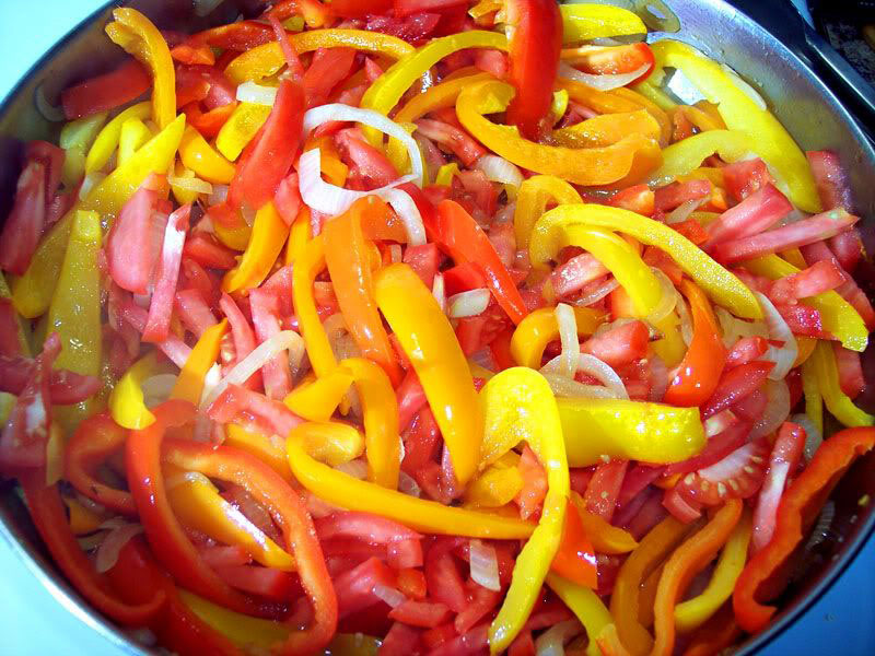 Things wot I Made Then Ate Peperonata pizza