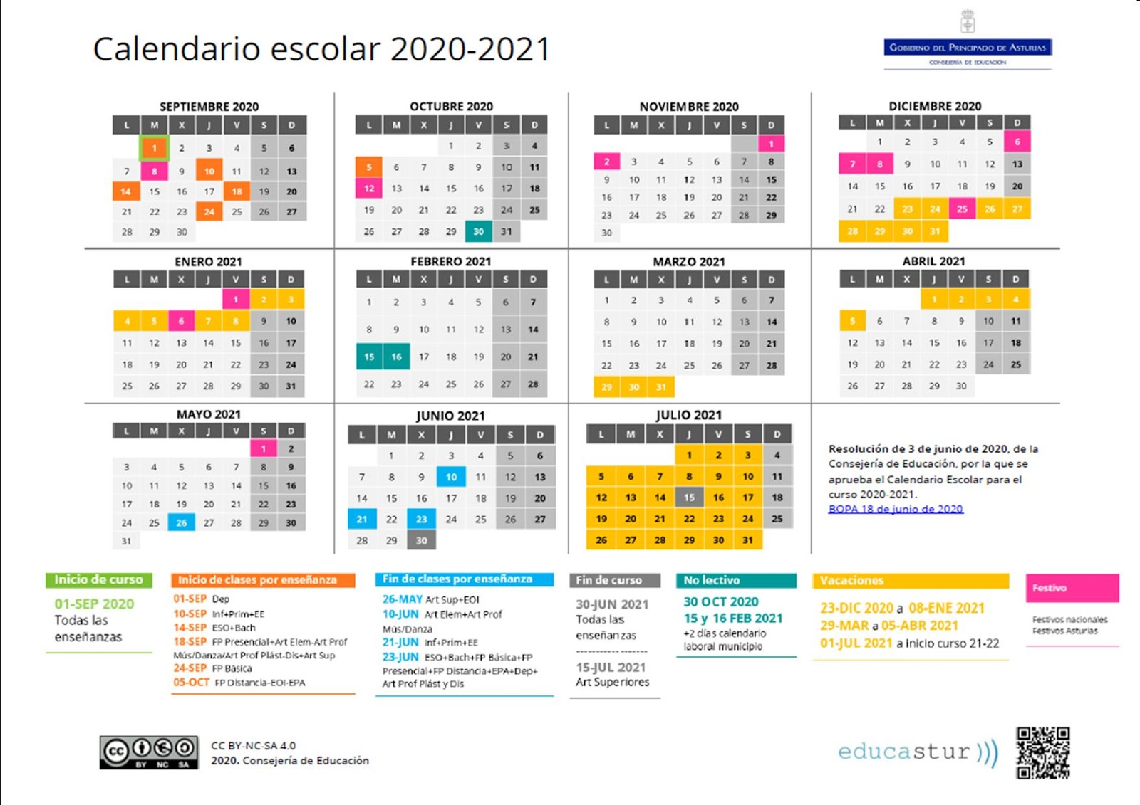 Calendario Escolar Asturias 2023 Fpig IMAGESEE