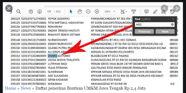 Nama Penerima Blt Umkm Rp 2 4 Juta Dari Pemerintah Lengkap Se Indonesia Segera Cek Nama Anda Di Link Disini