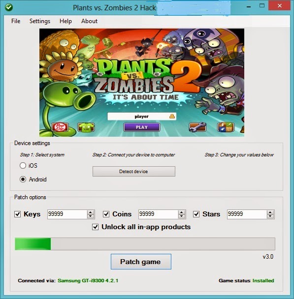Plants Vs Zombies 2 In App Purchases Hack Android
