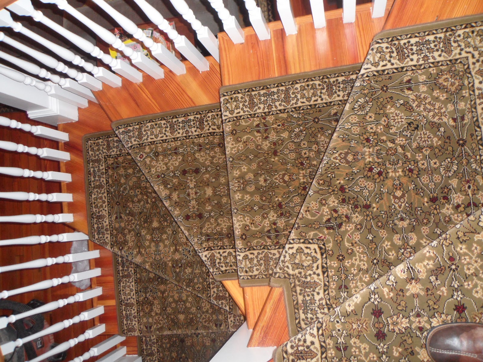 Main Street Oriental Rugs Stair Runner Installation
