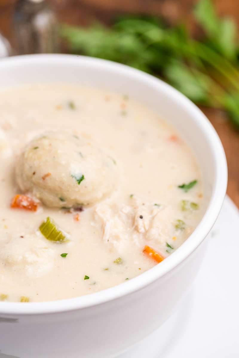 Keto Herbed Chicken and Dumplings Bobbi's Kozy Kitchen