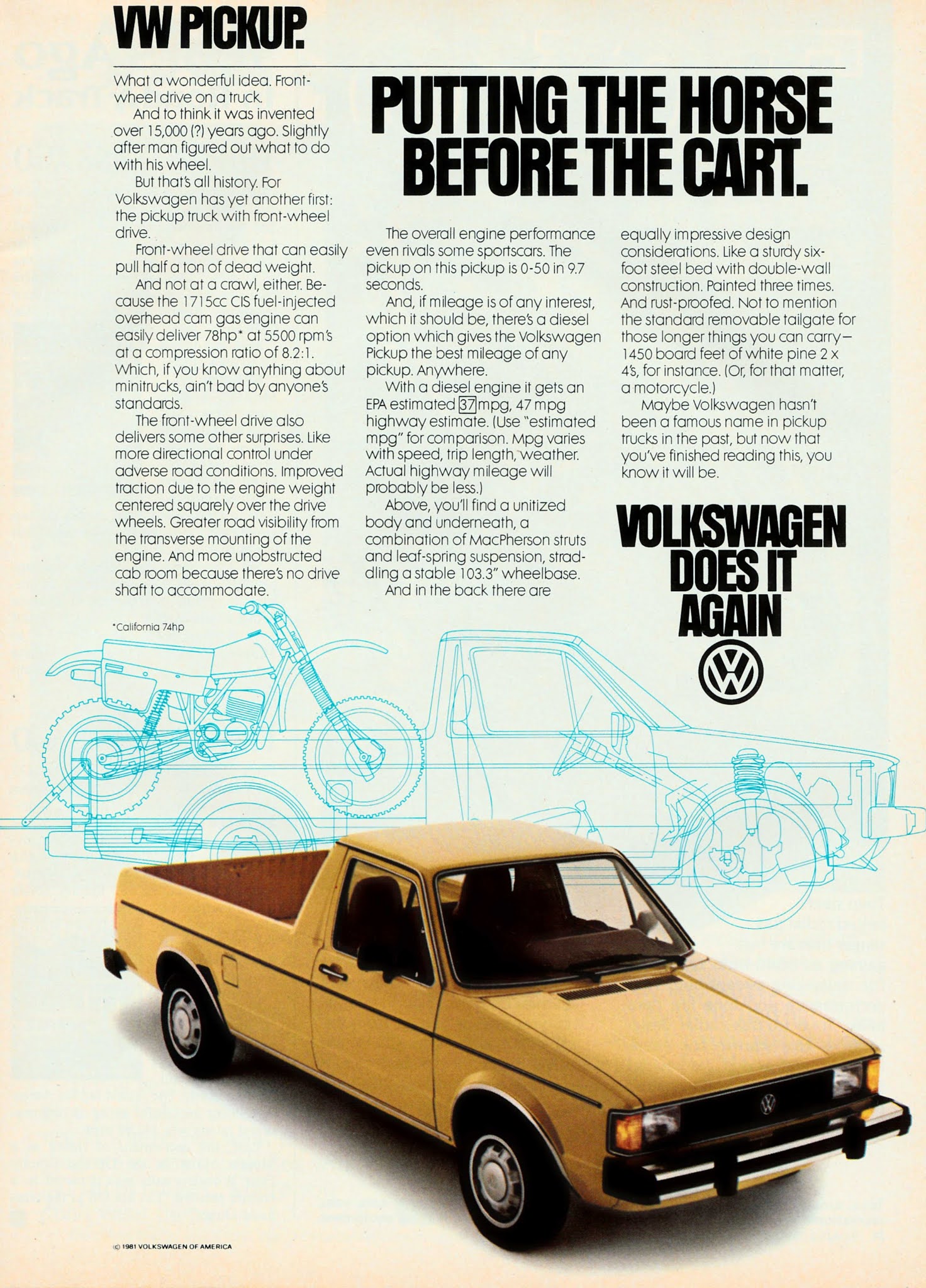 Progress is fine, but it's gone on for too long.: VW Rabbit pickup