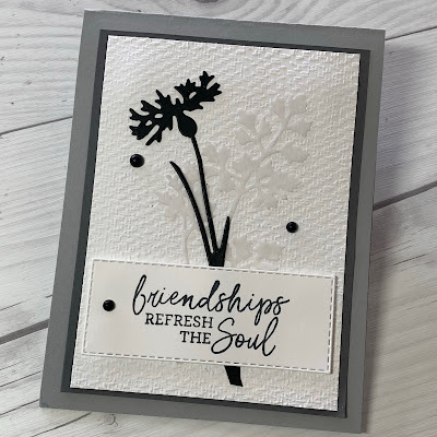 Floral friendship card using Sampin' Up! Quiet Meadow Bunle