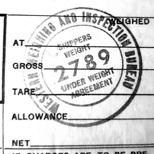 modeling the SP Waybills, Part 79 weight stamps