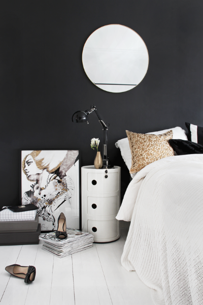 Negro, Blanco Y Dorado... Para UN Dormitorio DE Diseño