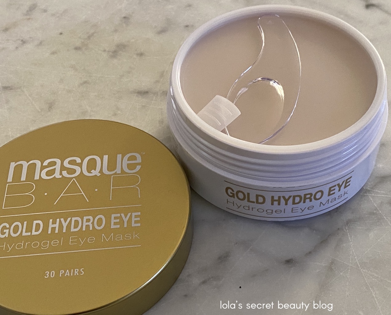 lola's secret beauty blog MasqueBAR Gold Hydro Eye Hydrogel Eye Mask