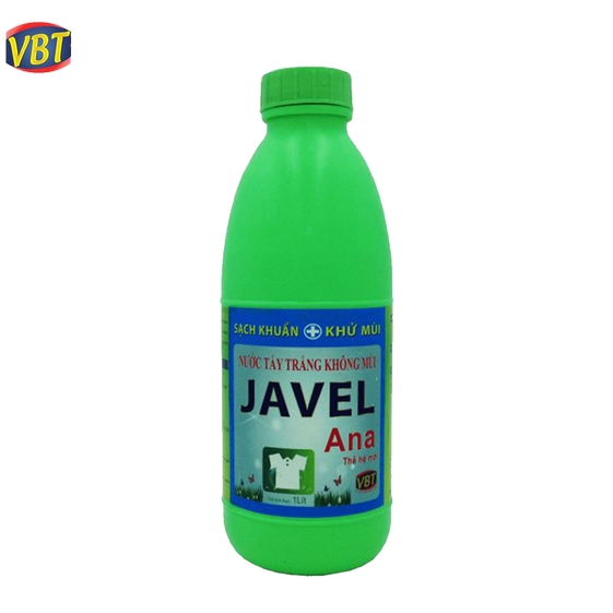 NƯỚC TẨY TRẮNG KHÔNG MÙI JAVEL ANA VBT CHAI 1L