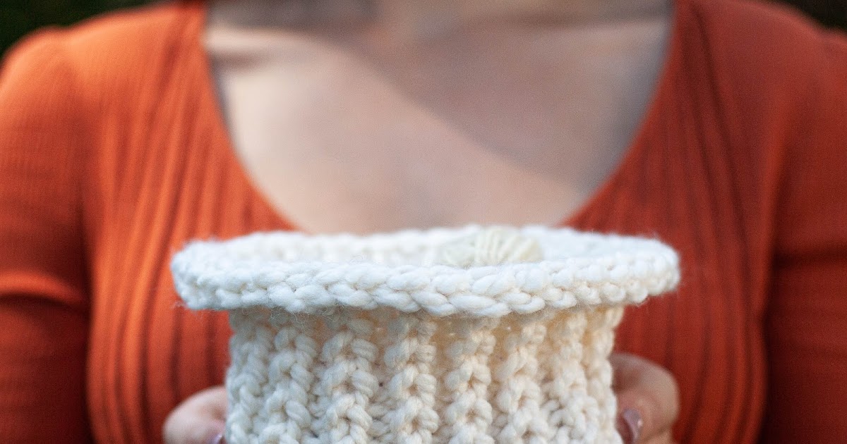 Loom Knit Basket (Free Pattern) Loom Knitting by This Moment is Good!