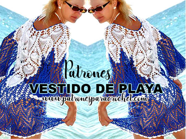 Vestido para playa a crochet Patrones