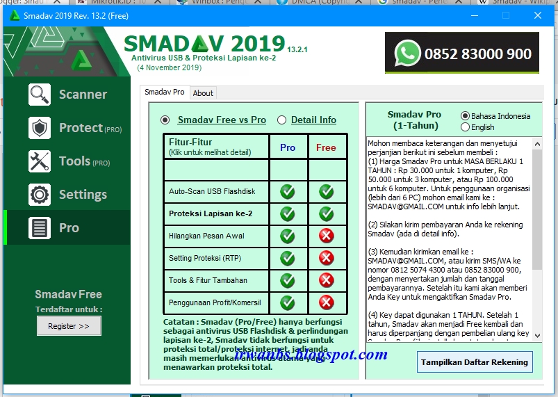 regostrasi smadav pro 11.5 key