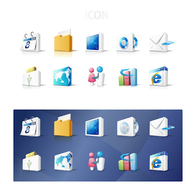 Business elements icon vector