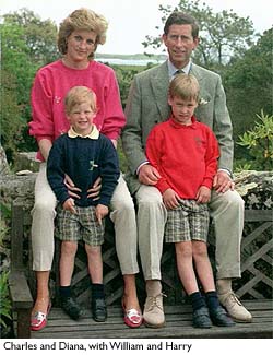 Tracey's Royal Blog: Prince Charles and Princess Diana and Sons!