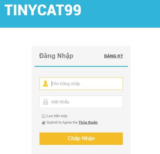 cach dang nhap tinycat99