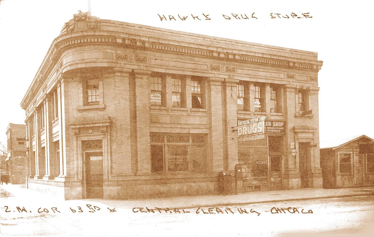 CHUCKMAN'S COLLECTION (CHICAGO POSTCARDS) VOLUME 16 POSTCARD CHICAGO 63RD AND CENTRAL NW