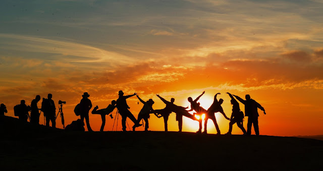 Adventure under the sunset