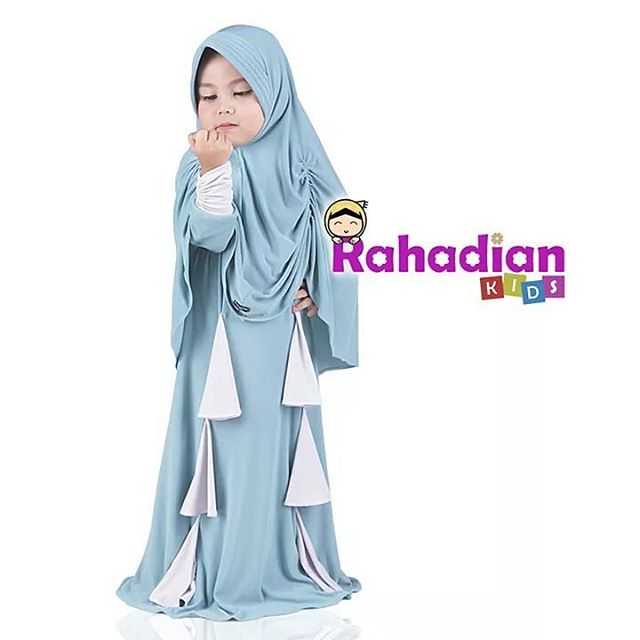 20+ Desain Model Baju Muslim Anak Perempuan Terbaru 2018