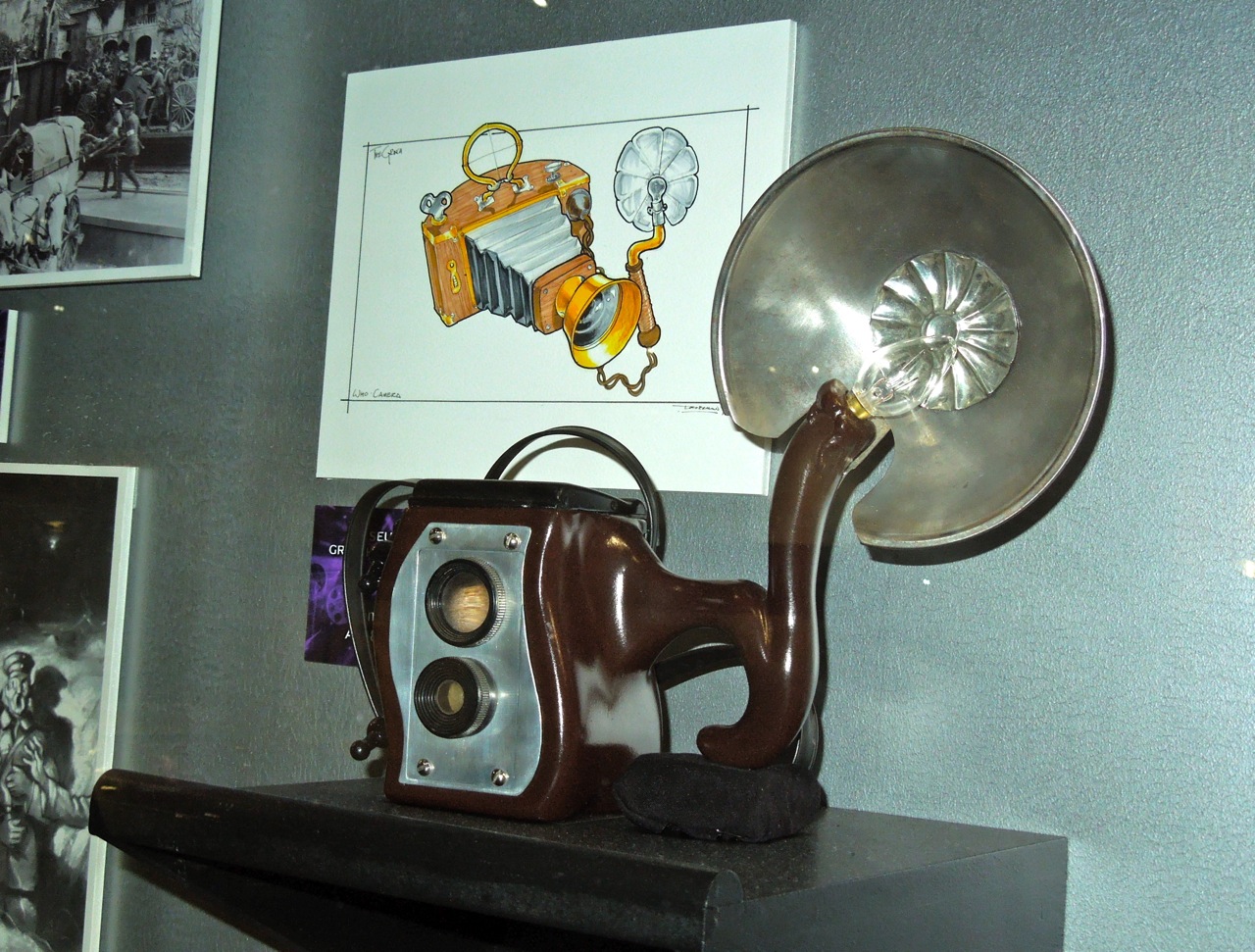 Hollywood Movie Costumes and Props The Grinch's Santa suit and camera