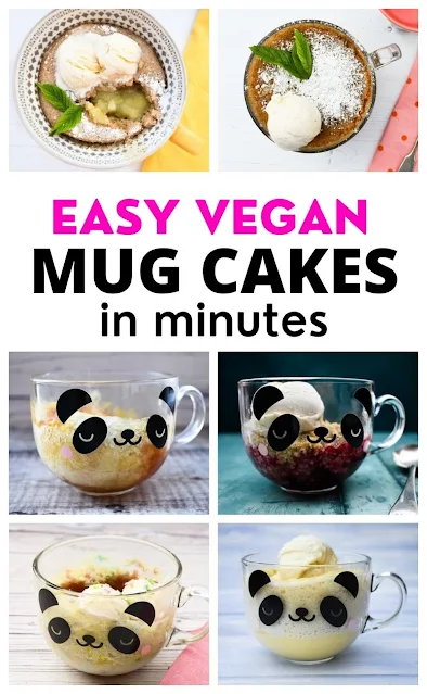 Easy Vegan Mug Cakes Made in Minutes