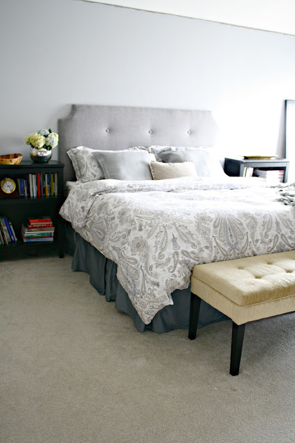 DIY tufted headboard