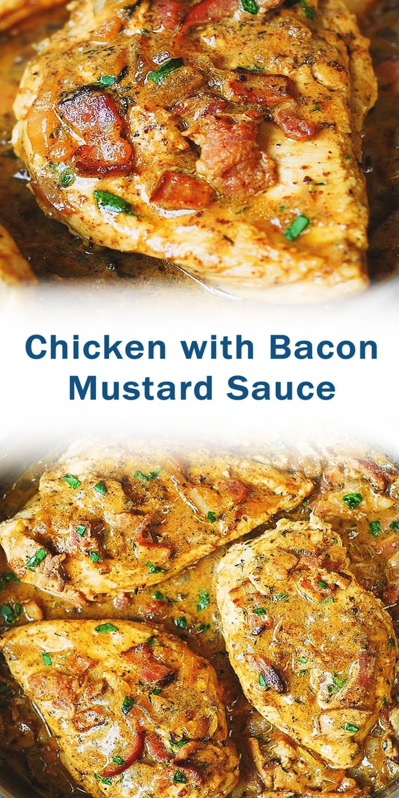 Chicken with Bacon Mustard Sauce