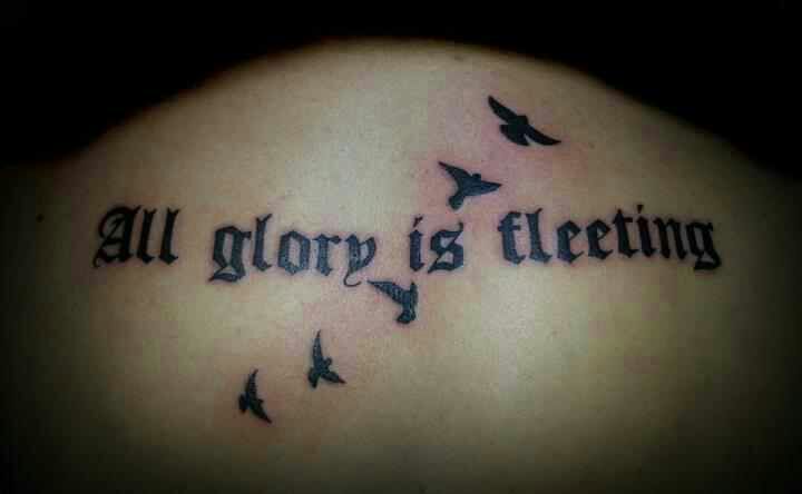 All Glory is Fleeting nichts bleibt für die Ewigkeit All Glory is