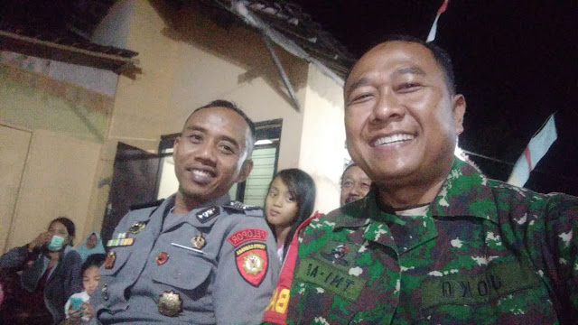 Senyum TNI Polri di Wonosari Bikin Warga Gembira