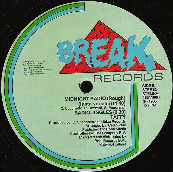 Disco Club Taffy Midnight Radio (Long Version) 1986