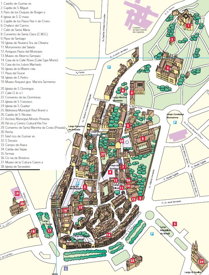 Guimarães (I): el centre històric i el Santuari de Penha ~ km369 ...
